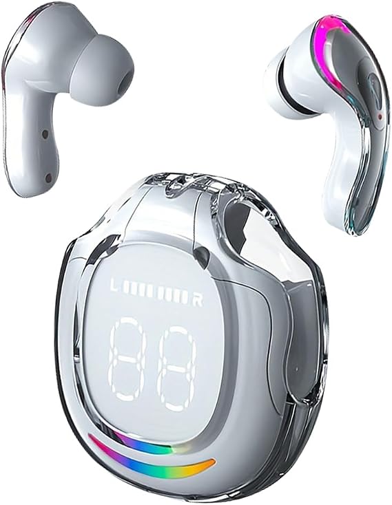 TWS AI Language Translator Earbuds Real Time, Supports 144 Languages, Earphone 3-in-1 Accents，Headphones Language Earbud Translators Bluetooth & APP for Travel, Business, and Learning（White）