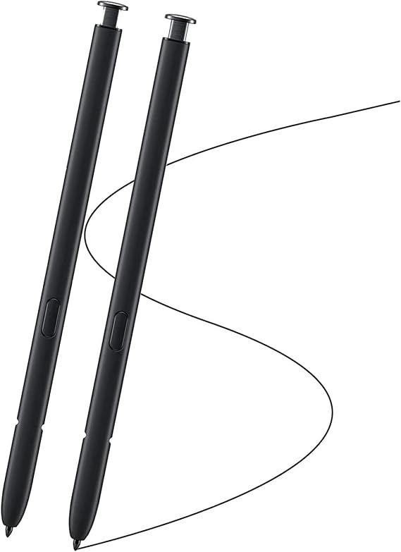 2 Pack Black Galaxy S22 Ultra Pen for Samsung Galaxy S22 Ultra 5G Touch Screen Stylus Pen Replacement Parts for Samsung Galaxy S22 Ultra S Pen NoBluetooth Function