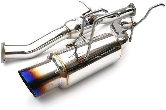 Invidia (HS03ML8GTT) N1 Single Layer Cat-Back Exhaust System with Titanium Tip for Mitsubishi Evo VIII