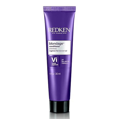 Redken Blondage Color Depositing Purple Conditioner For Blonde Hair - Tones & Moisturizes Brassy Hair