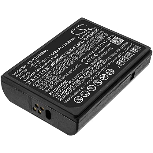 Replacement Battery for Fusion Splicers BU25, Type-25, Type-25e PN: BU-25 2600mAh  28.86Wh