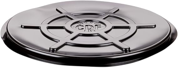 PIG Polyethylene Snap-On Drum Lid | For 55 Gallon New Tight-Head Steel Drum | 23" Dia x 1" H | Black | Box of 25 | DRM146