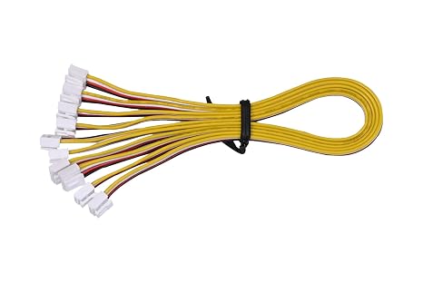 4 Pin Jumper Wire HY2.0mm Pitch Pin Universal Grove Buckled Cable 20cm (5Pcs Per Pack)