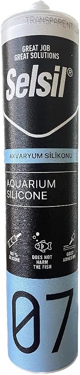 Selsil Akvaryum Silikonu Şeffaf 310 ml