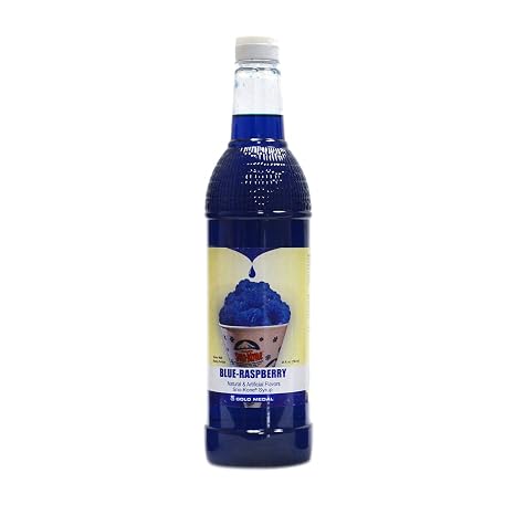 Concession Essentials Snow Cone Syrup (25 Fl Oz)- Blue Raspberry, Pack of 1ct