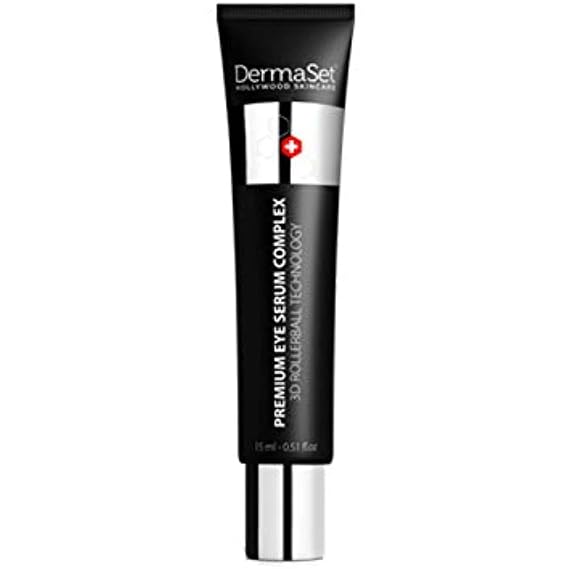 DermaSet Eye Serum with Caffeine and Vitamin C to Improve Fine Line and Dark Circles | 0.51 Fl Oz (Pack of 1)