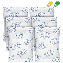 Desiccant Packs for Storage, 75 Packs 20 Gram Silica Gel Packets for Moisture Control, Food Grade Moisture Absorbers with Color Indicating, Desiccant Packs for Foods, Electronics, Jewelry, Safe