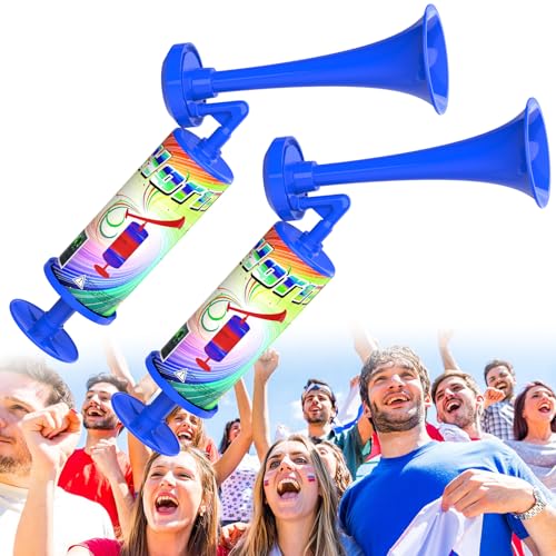 Air Horn for Hiking, Bear Horn Self Defense Marine Air Horn for Boating Noise Makers 120DB Heard up to 0.5 Mile Away Portable Boat Horn Safety Alarm Scare Bears for Hiking Boating Sport Events 2PCS