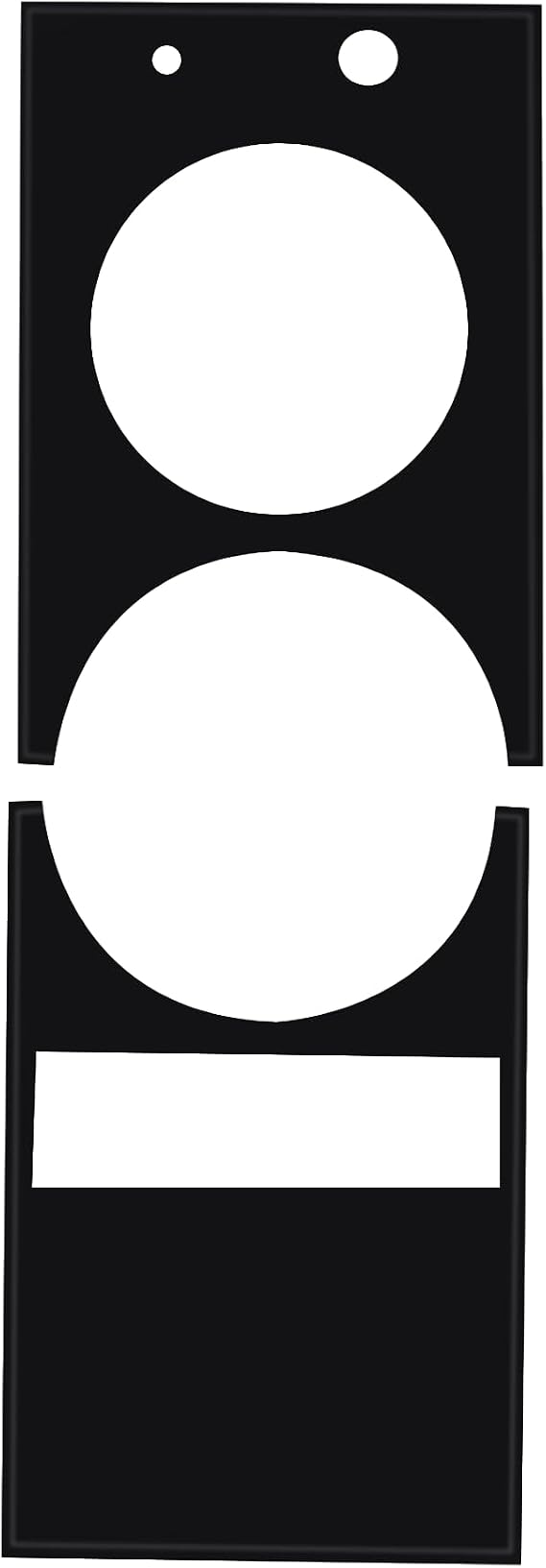 1Pc Replacement Screen Protector,Left Microphone Hole,Black