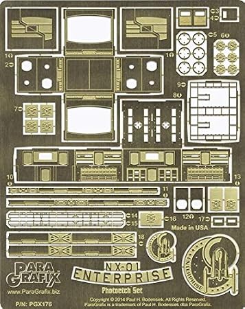 Paragrafix NX-01 Enterprise Photoetch Set for Polar Lights - 1/350 Scale (PGX176)