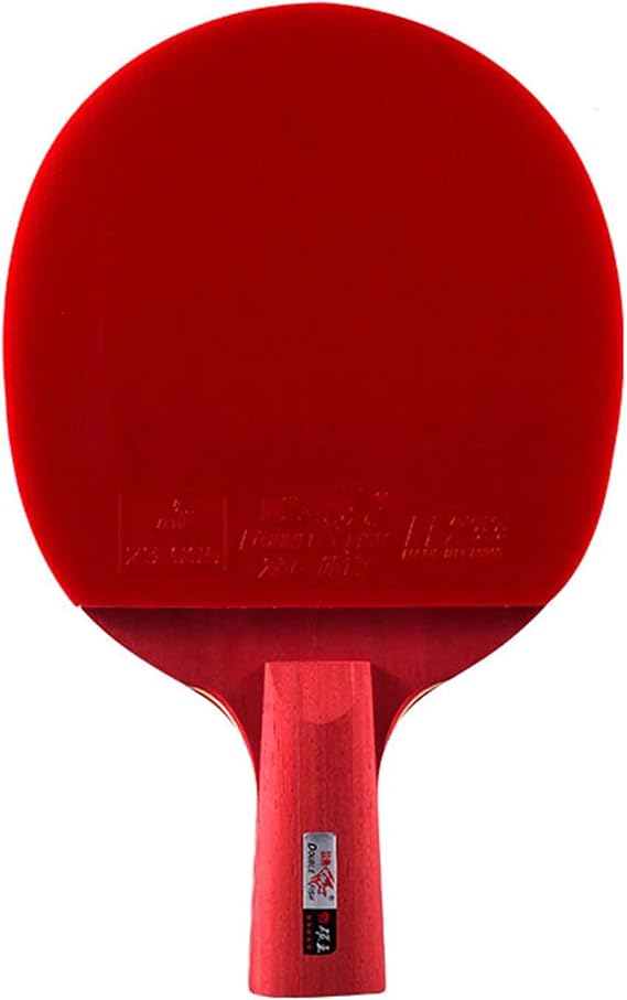 Table Tennis Bat Carbon,Performance-Level Ping Pong Paddle Set Ideal for Intermediate/Professional Players 5 Stars/Short Handle