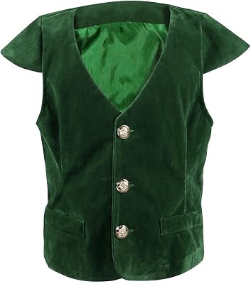 GRAJTCIN Boys Medieval Renaissance Vest Costume Pirate Costume Kids Halloween Gothic Viking Steampunk Waistcoat