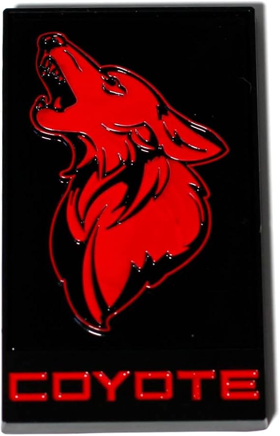 Coyote Badge Shop - GT350 Style Coyote Badge (Red/Black)