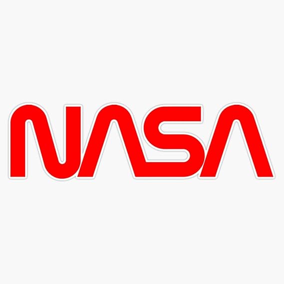 NASA Worm Logo Decal Vinyl Bumper Sticker 5"