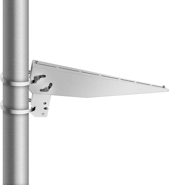 Newpowa Universal Solar Panel Mounting Bracket Single Arm Pole, Wall and Ground Mounts Up to 50W