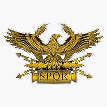 HOF Trading Ancient Rome SPQR Eagle Standard Vinyl Sticker Waterproof Decal Laptop Wall Window Bumper Sticker 5(HOF-VETERAN-STICKERS-1001)