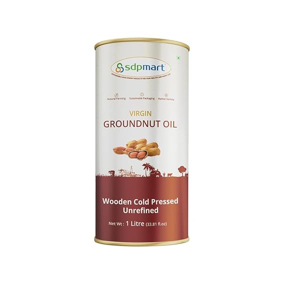 SDPMart Premium Virgin Groundnut Oil 1 Liter