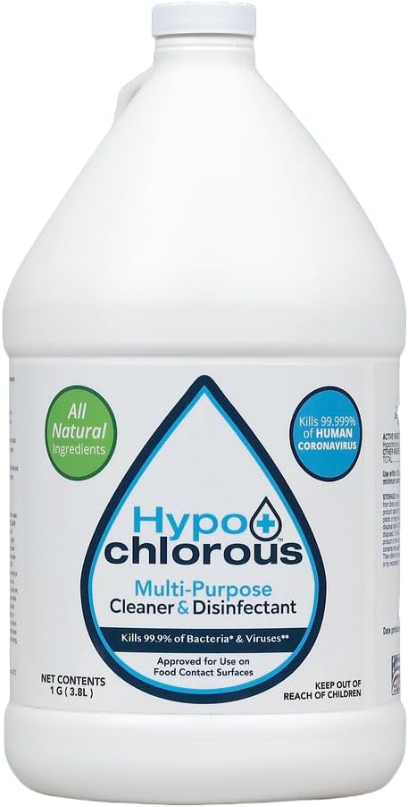Hypochlorous Acid Spray For Home 1 Gallon - Cleaner & Disinfectant Safe for Kids & Pets Multi-Purpose Hypochlorous Acid Cleaner Eco-Friendly HOCl Spray