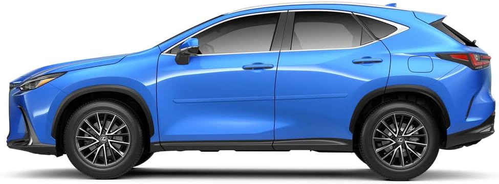 Inc. FE-NX22 Finished End Body Side Molding Compatible with Lexus NX - Silver Lining Metallic 1J4