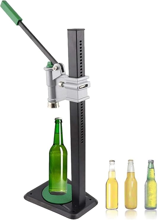 Manual Bench Bottle Capper, Bottle Capper Tool, Home Brewing Equipment Crown Capper, Bottle Sealer, Capping Machine, Applicable caps: 26-29mm