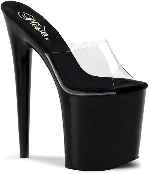 Pleaser FLAMINGO-801 Blk Pat/Blk