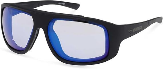 Harley-Davidson Men's Crusher Photochromic Sunglasses, Matte Black Frames