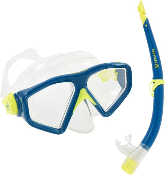 Aqualung Saturn Snorkel Mask Combo (Blue)