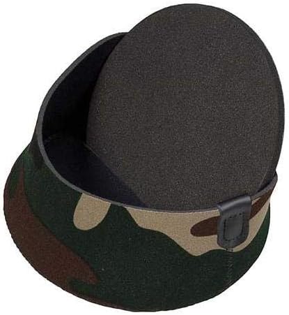 LensCoat Hoodie, Medium Front Neoprene Lens Cap Fits Hoods from 3.75" to 4.25" camera lens neoprene protection Forest Green camouflage lenscoat