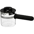 F0274200 Espresso Machine Glass Carafe with Lid Compatible with Krups 867, 963, 972, 985, 871, 872