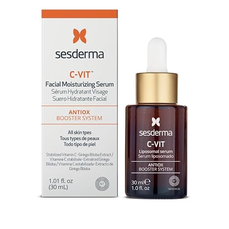 Sesderma C-VIT Radiance Serum with Vitamin C, Brightens, Hydrates & Fights Signs of Aging, Antioxidant Formula, 1.0 fl oz | Brightens & Hydrates