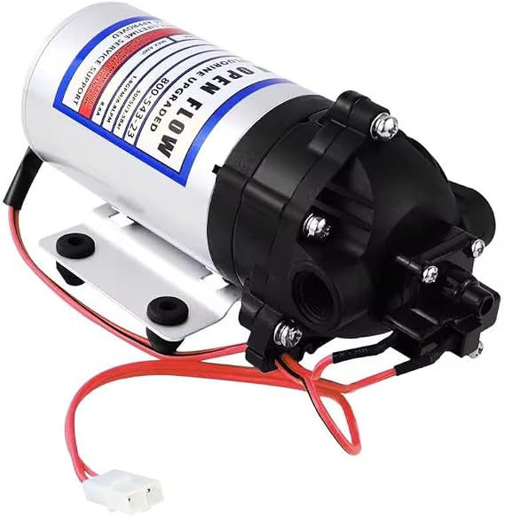 8000-543-236 Automatic-Demand Diaphragm Pump,12V DC Water Pump,1.8GPM,50PSI 3/8" NPT Female Port,for Garden Irrigation and Pressure Washing