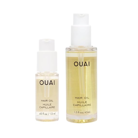 OUAI Hair Oil Full Size & Travel Size (1.5 Oz + 0.45 Oz)