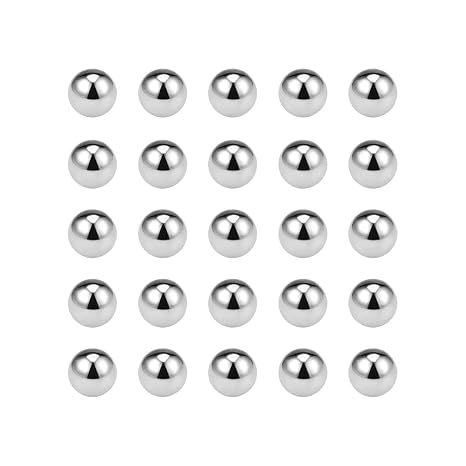 uxcell 8mm Bearing Balls 304 Stainless Steel G100 Precision Balls 25pcs