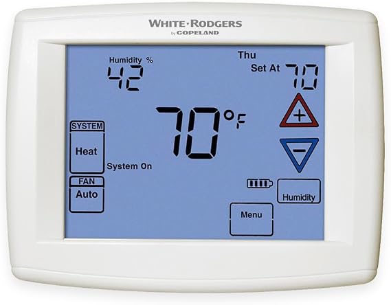 White-Rodgers 90 Series Blue, Programmable, Universal Thermostat, 1F95-1277