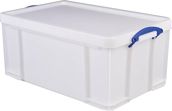 Really Useful Box Plastic Storage 64 Litre White Strong