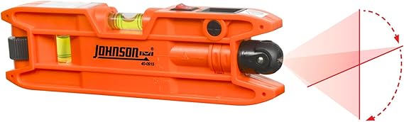 Johnson Level & Tool 40-0915 Magnetic Torpedo Laser Level, 2" x 6", Orange, 1 Level