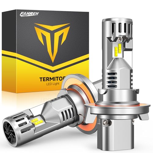 FAHREN H139008 Light Bulbs 50000LM 900% Brightness, 6500K White Super Bright, 1:1 9008 Mini Size Tire Lights No Adapter Required Plug & Play Non-Polarity, Canbus Ready, IP68 Waterproof, Pack of 2