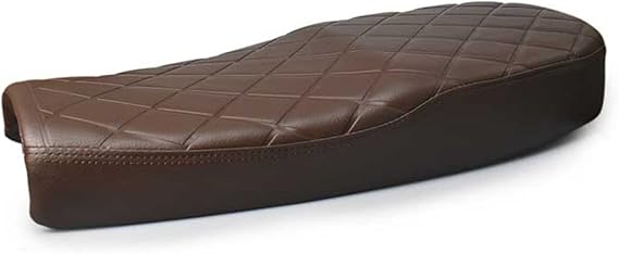 0201 Cafe Racer Motorcycle Seat Universal Brown (subframe modification is required)