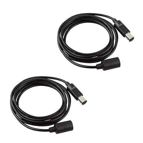Wiresmith 2X 2-Pack Extension Cable Cord for Nintendo Gamecube/Wii Controller