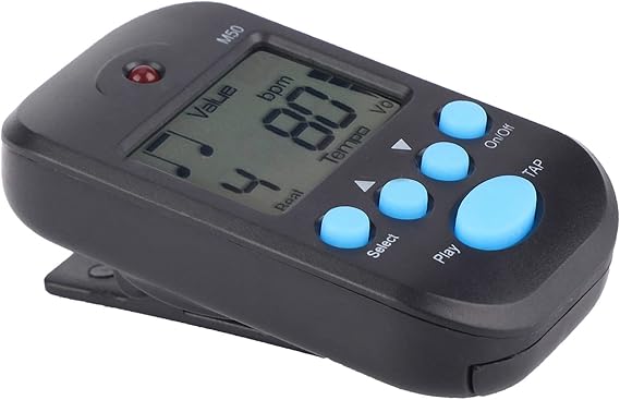 LCD Digital M50 Metronome Tempo Guitar Music Portable Mini Digital Metronome, No Battery