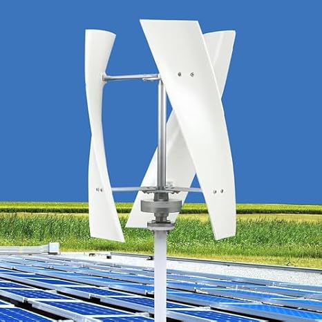 Wind Turbine Home Use Horizontal Generator Kits Blades with Controller to Charge Batteries Off Generator Vertical,Wind Turbine Generator Kit 12000W Portable Vertical Helix with MPPT Controll