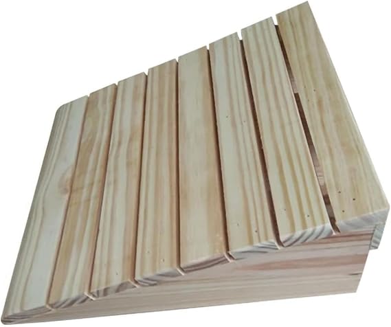 Portable Wooden Threshold Ramp for Doorway 2"" 3"" 4"" 5"" 6"" Rise, Non-Slip Surface Durable Entry Ramp for Home/Garden Step/Sheds Doors (10.1x11.8x2.7inch)