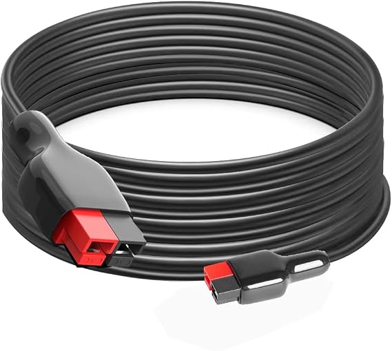 Anderson Cable Jackery Extension Cable 20FT 14AWG Anderson Connector to Anderson Plug Connect Jackery/Renogy/Boulder 200 Solar Panels to Jackery Explorer 1000 880 Portable Power Station