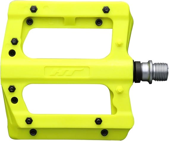 HT Components PA12A Pedals - Platform Aluminum 9/16 Neon Yellow