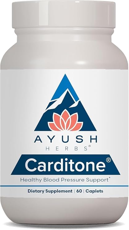 Ayush Herbs Carditone, Holistic Heart Support with Rauwolfia, 60 Servings