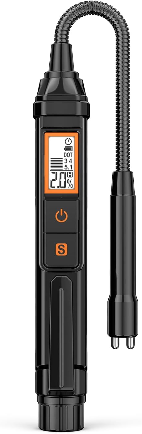 NC Brake Fluid Tester Pen Brake Fluid Test Strips, Calibrated for DOT3 DOT4 DOT-5.1 Brake Fluid