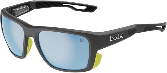 bollé AIRDRIFT Black Matte Acid - Sky Blue Polarized - Sunglasses - Medium - Unisex