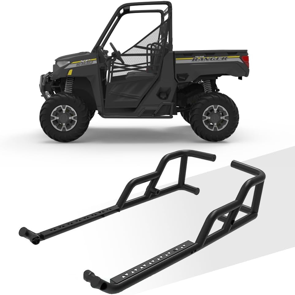 NIXFACE Rock Sliders Nerf Bars Fit for 2018-2023 Polaris Ranger XP 1000Ranger 10001000 EPS 1000 Premium Replace for#2882530 WSide Steps