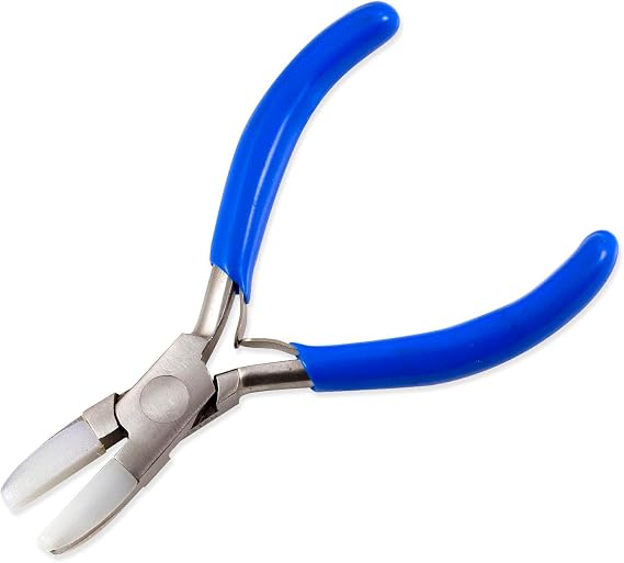 Mini JewelrySupply Mini Nylon Jaw Pliers for Wire Wraping DIY Crafting Projects