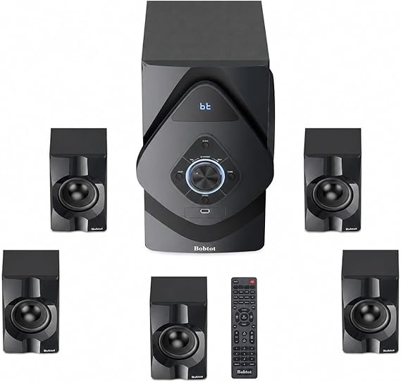 Bobtot Surround Sound Systems Wireless Rear Satellite Speakers